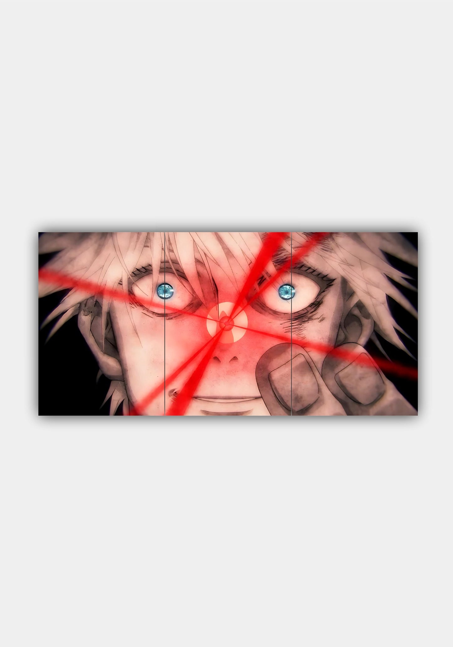 Gojo Satoru Jujutsu Kaisen Split Design Poster – Premium Anime Wall Art PITSSTOP