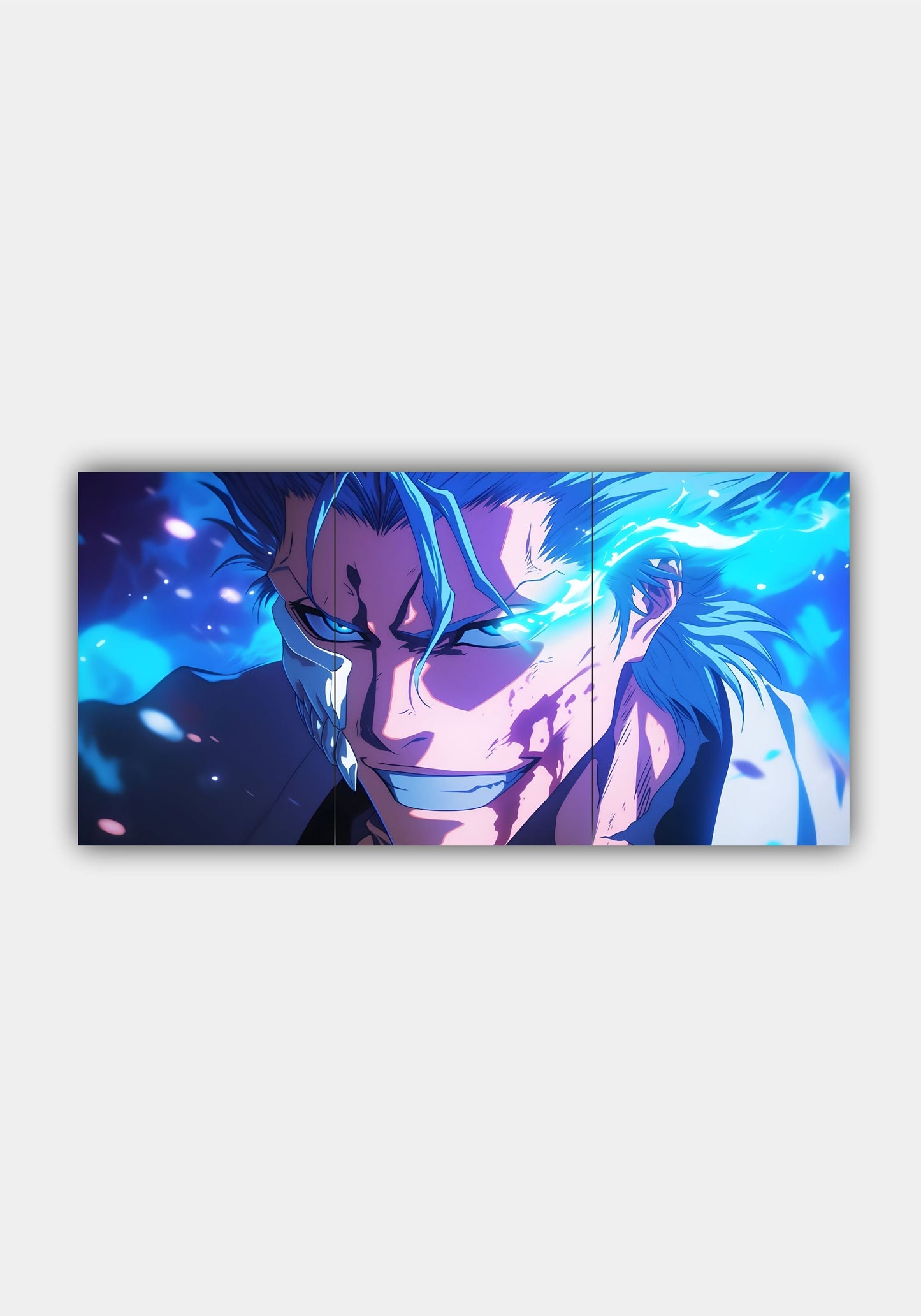 Grimmjow Jaegerjaquez Bleach Split Design Poster – Premium Anime Wall Art PITSSTOP