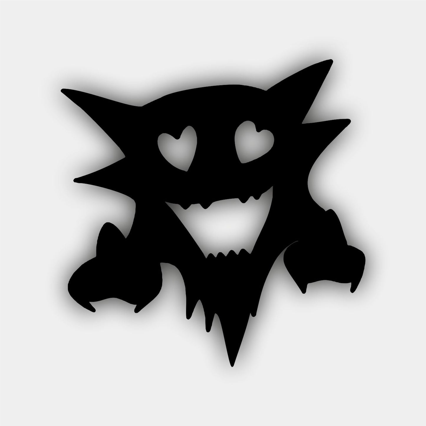 Love Gengar LED Wall Art – Cute Pokémon Light Sign