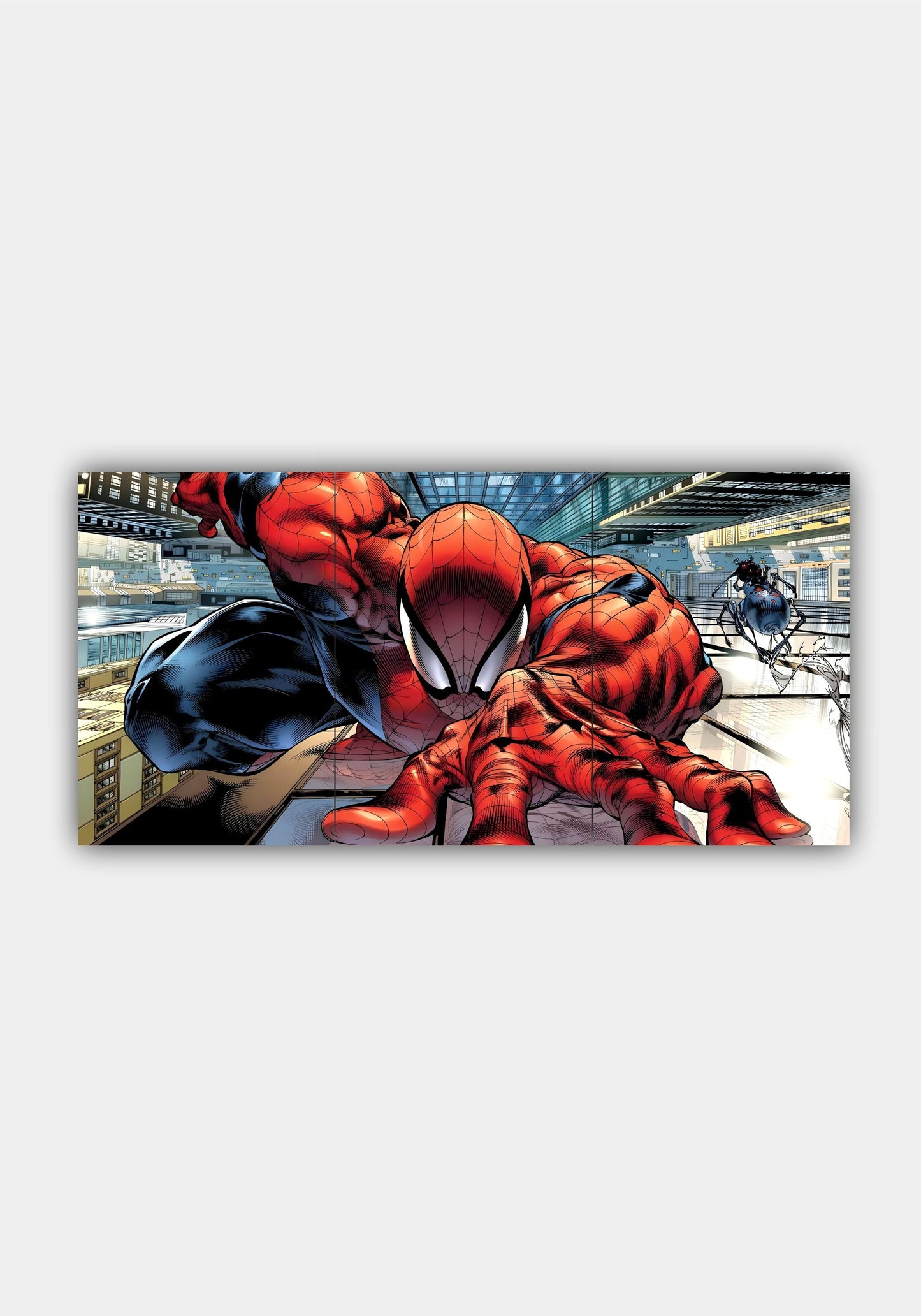 Peter Parker Spider-Man Split Design Poster – Marvel Comics Superhero Wall Art PITSSTOP