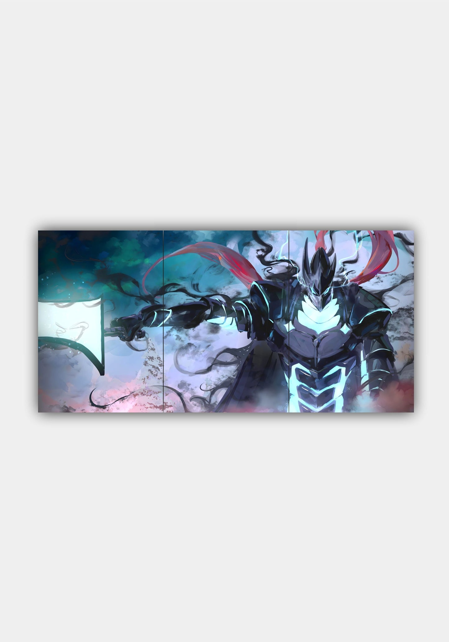 Solo Leveling Igris Shadow Soldier Split Design Poster – Dark Aesthetic Anime Wall Art PITSSTOP