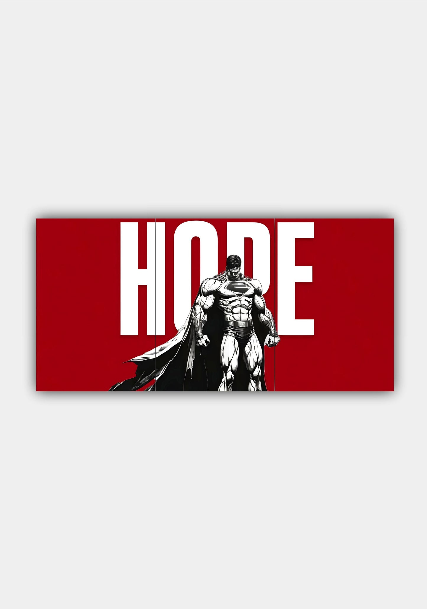 Superman Hope DC Comics Split Design Poster – Aesthetic Superhero Wall Art PITSSTOP