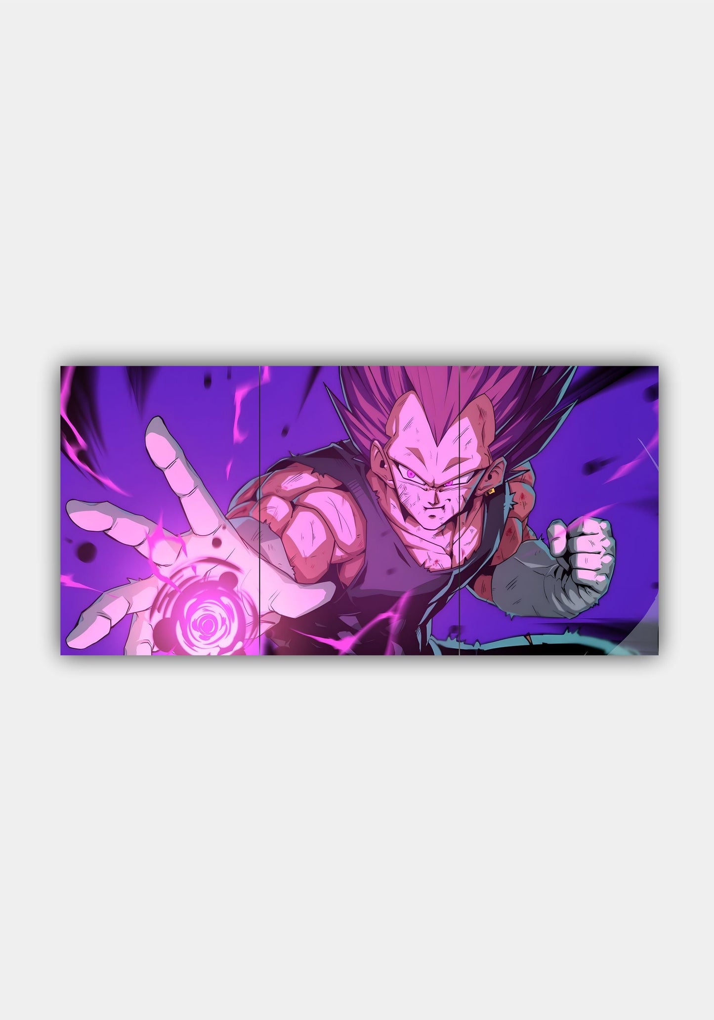 Vegeta Dragon Ball Z Split Design Poster – Premium Anime Wall Art PITSSTOP