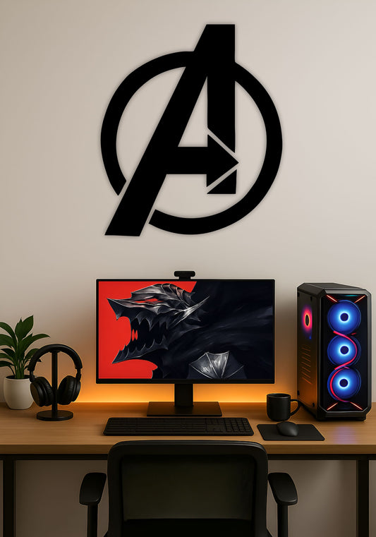Marvel Avengers Tower LED Wall Art – LED Light for Bedroom & Office PITSSTOP