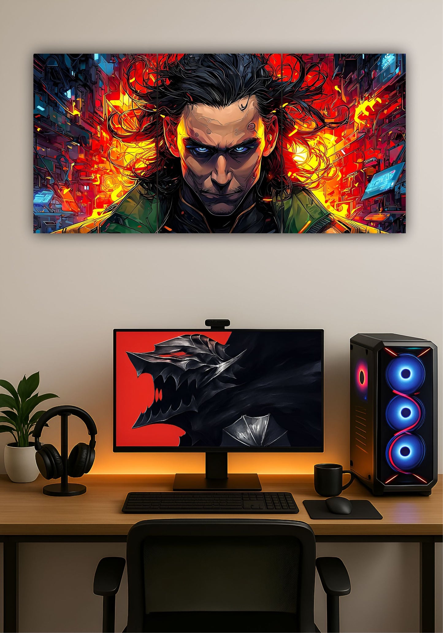 Loki Split Design Poster β Marvel Supervillain Wall Art for Home & Office PITSSTOP