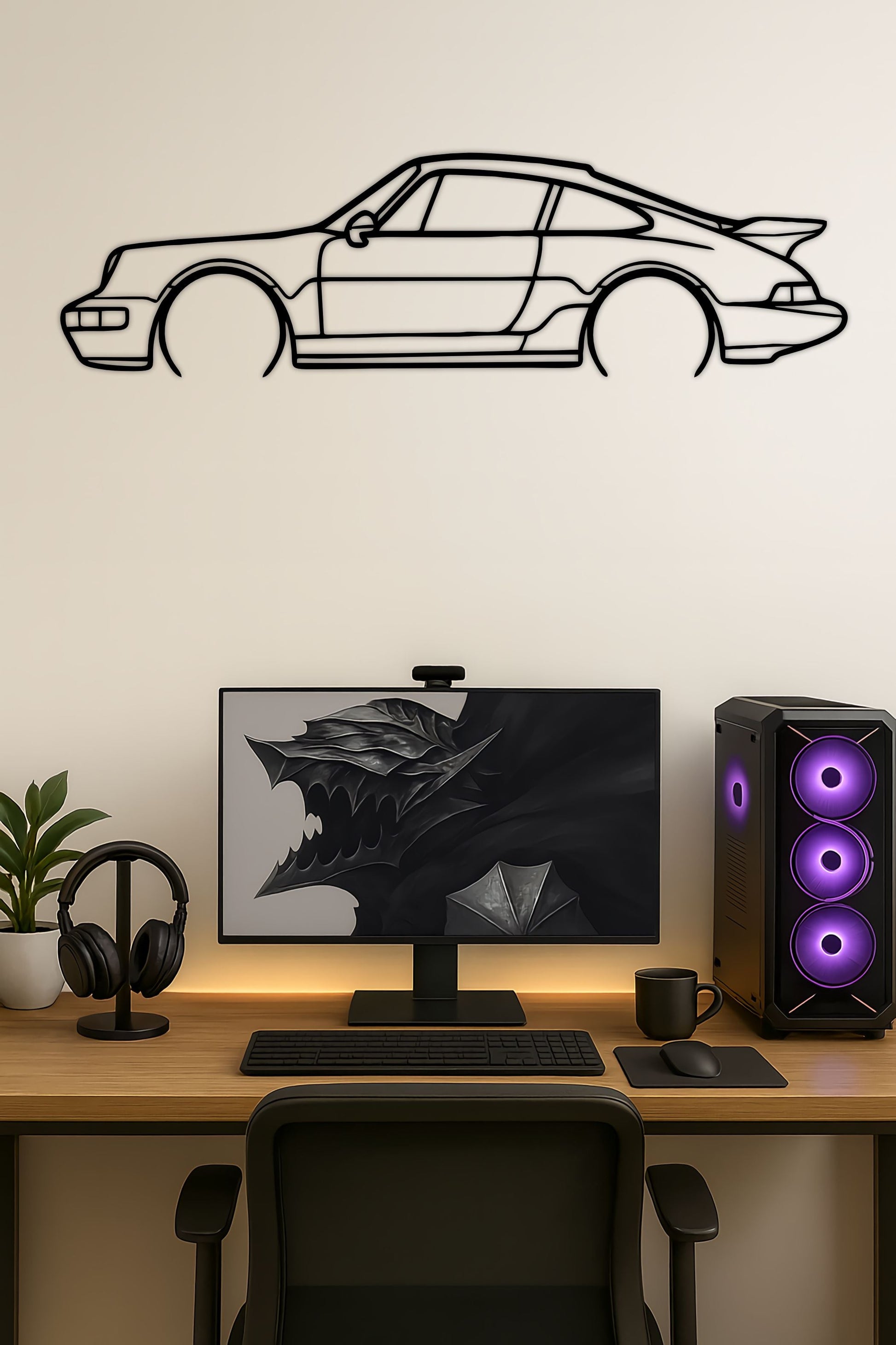 1994 911 (964) Carrera Silhouette - Wall Art PITSSTOP