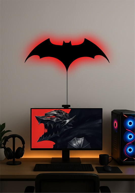 2003 Batman Logo LED Wall Art – DC Comics Pitsstop