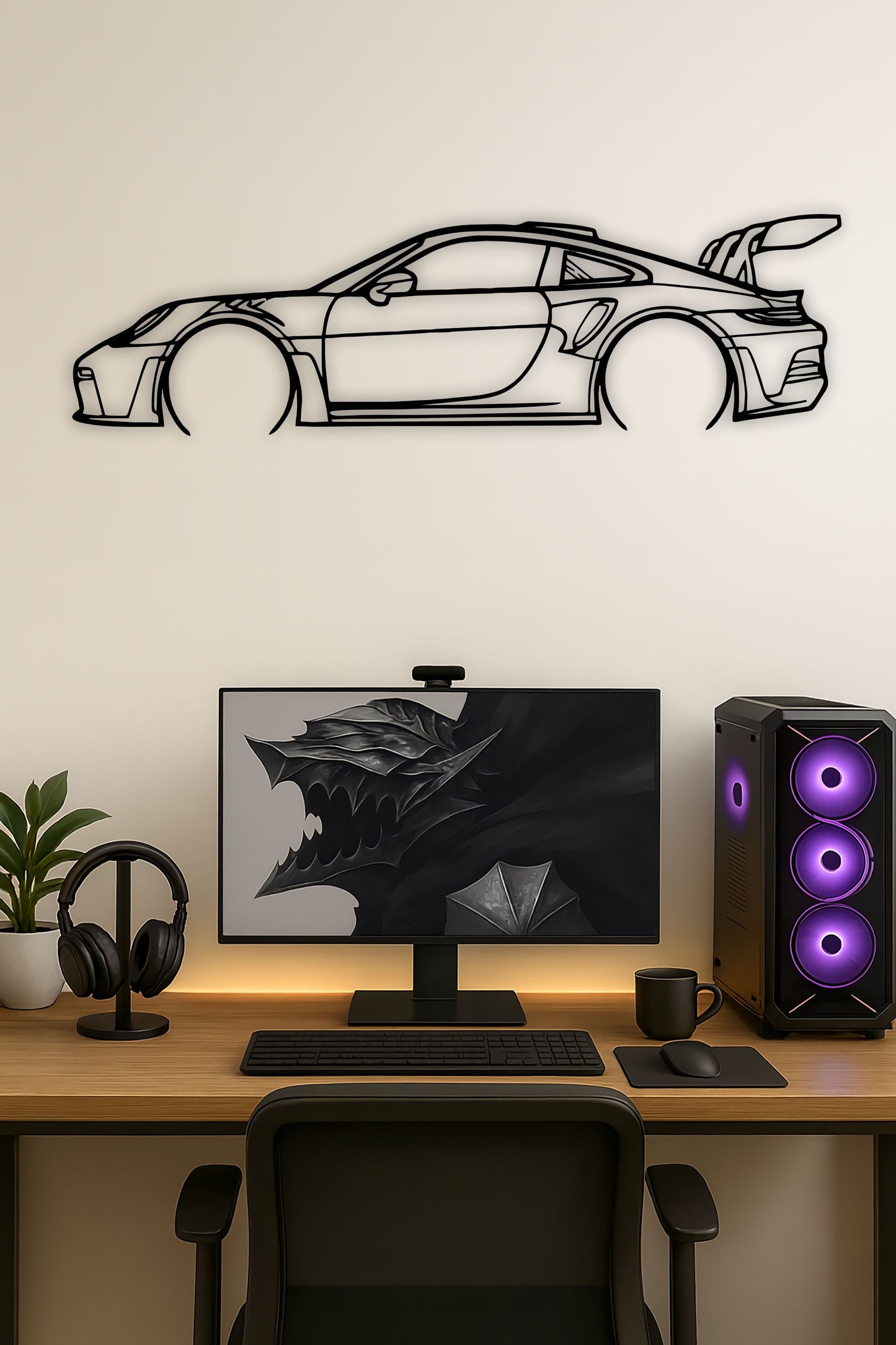2023 Porsche 911 (992) GT3 RS Silhouette – Wall Art PITSSTOP