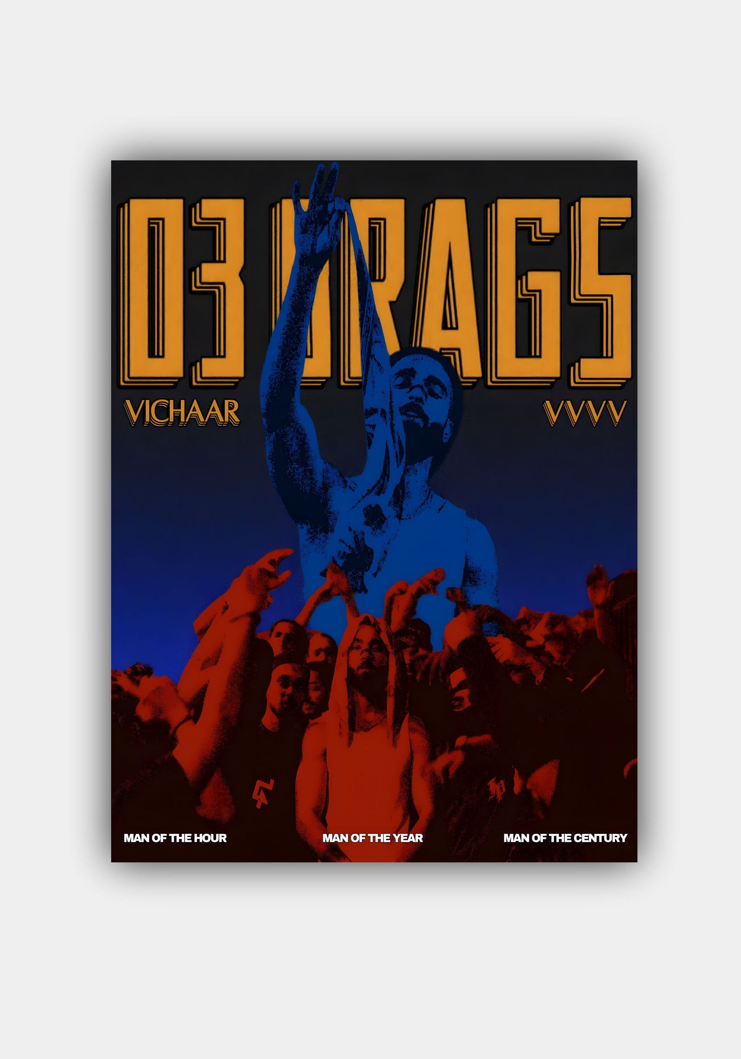 3 DRAGS -  by Vichaar - Music poster wall arts Pitsstop.in