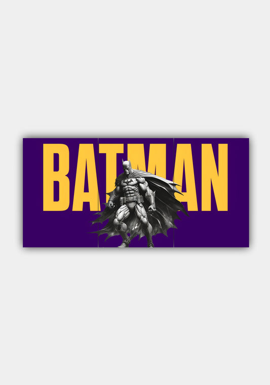 Batman Dark Knight Split Design Poster – Premium DC Comics Superhero Wall Art PITSSTOP