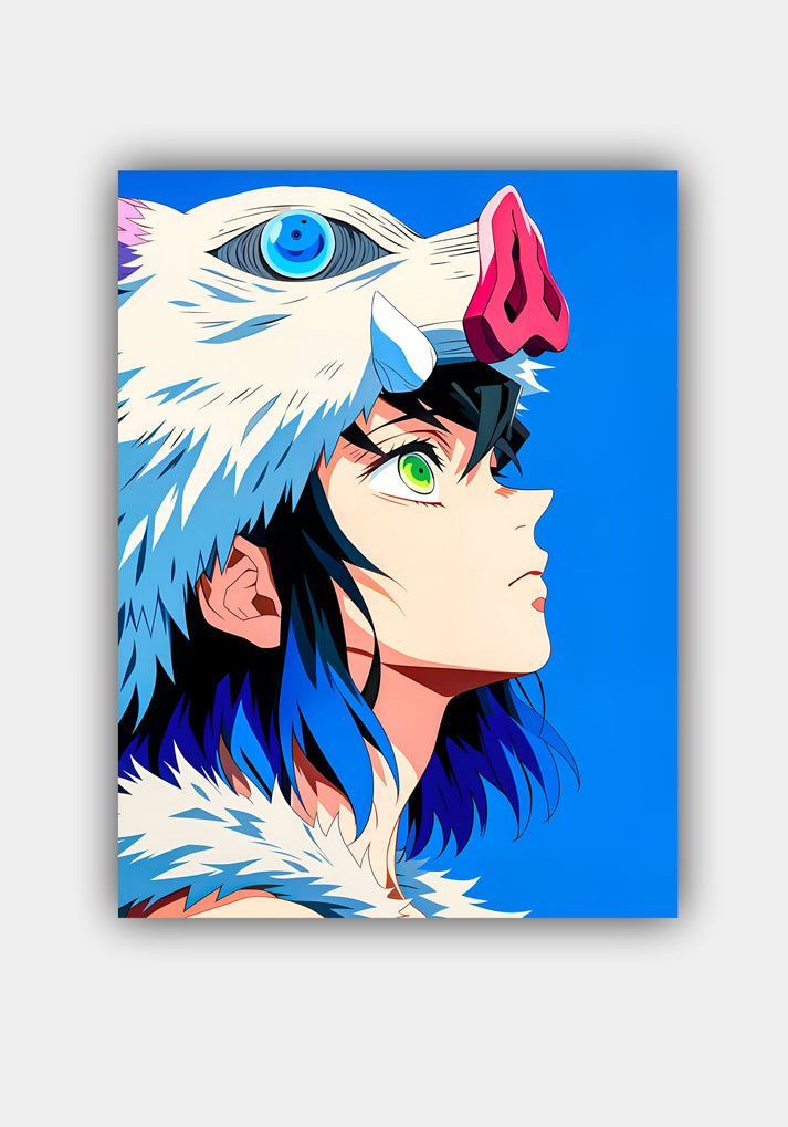 Inosuke Hashibira || DEMON SLAYER ANIME POSTER – PITSSTOP