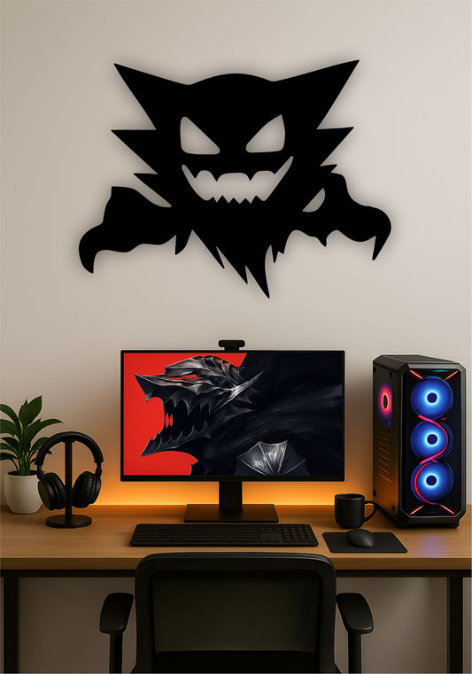 Gengar LED Wall Art – Pokémon Ghost-Type Light Sign Pitsstop