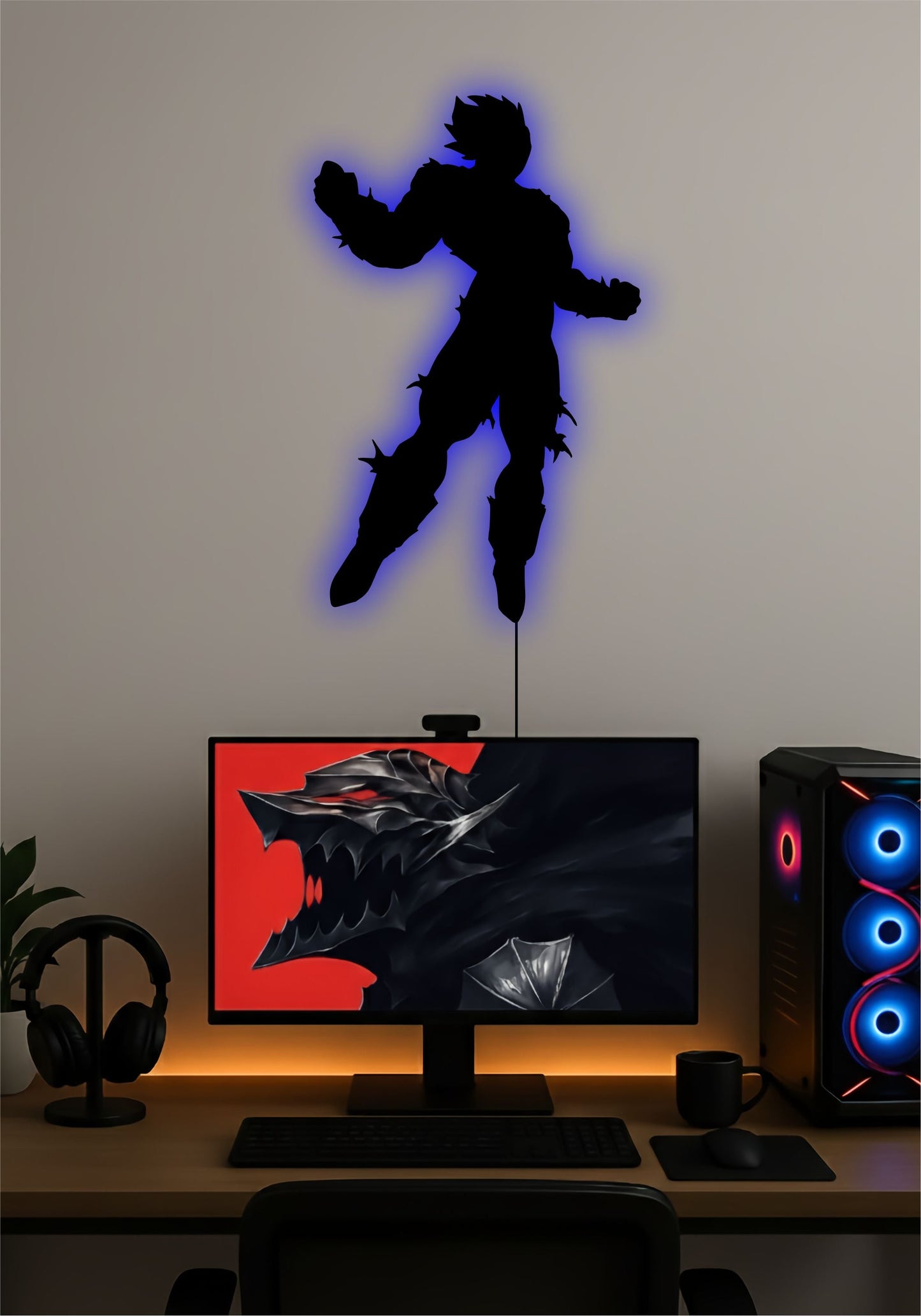 Gohan LED Wall Art – Dragon Ball Z Anime Light Sign Pitsstop