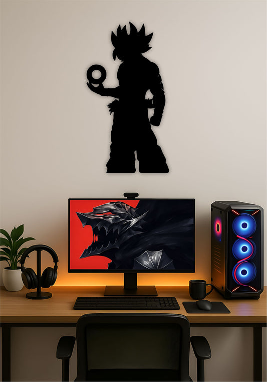 Goku LED Wall Art – Dragon Ball Z Anime Light Sign Pitsstop