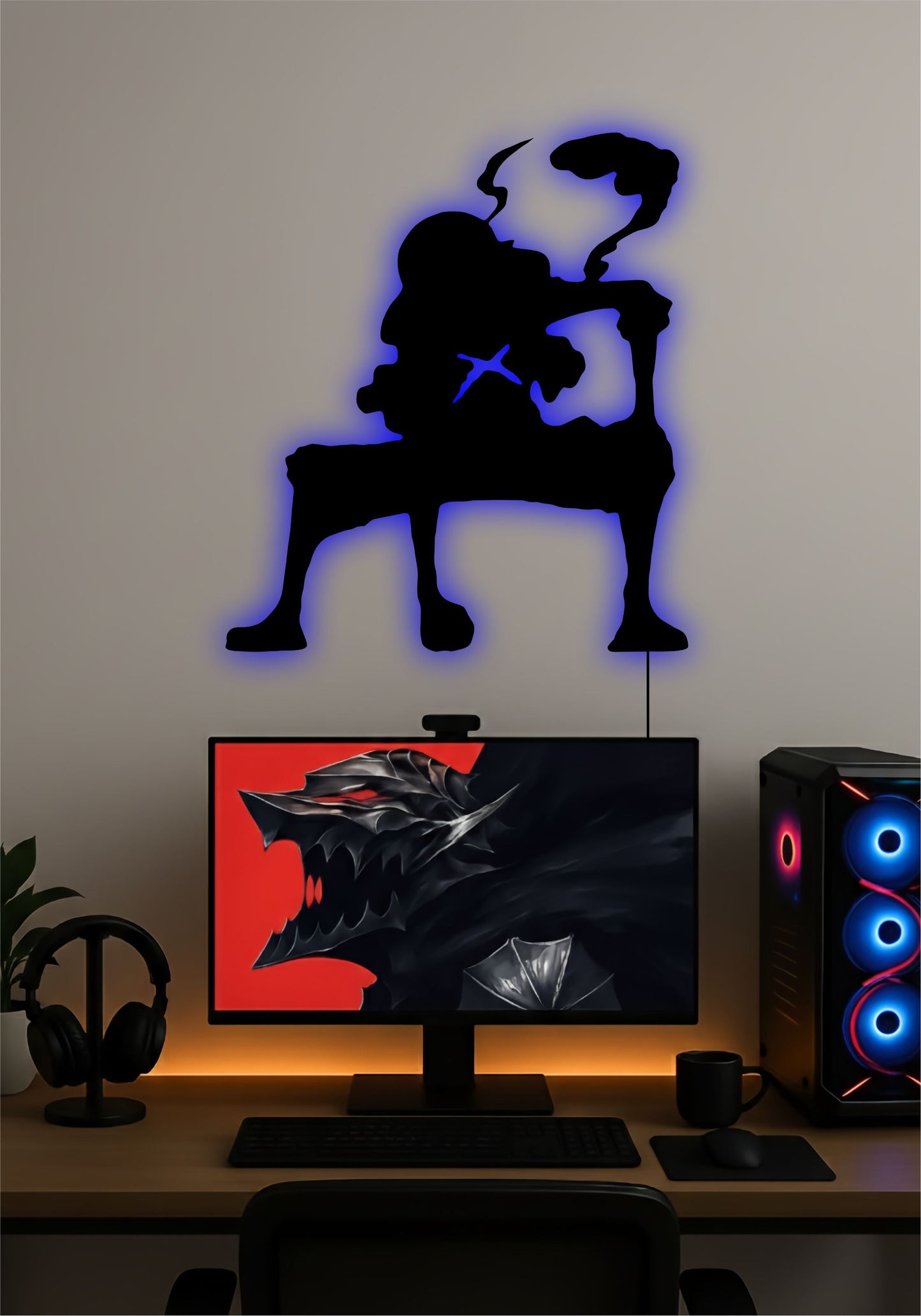 Luffy LED Wall Art – One Piece Anime Light Sign Pitsstop