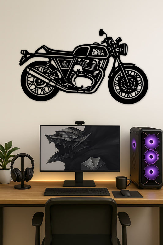 Royal Enfield GT 650 Silhouette Wall Art Pitsstop.in