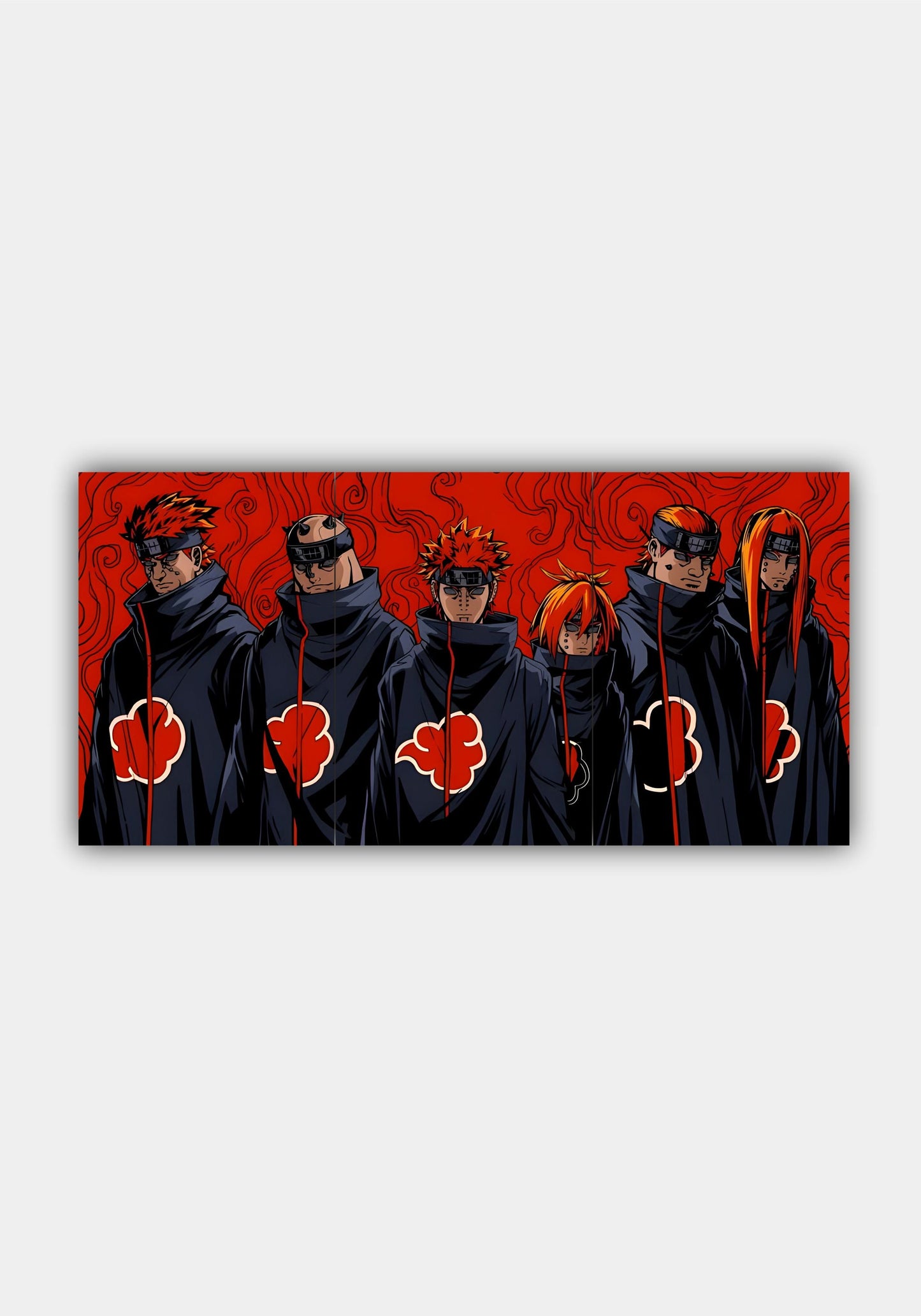 Six Paths Pain Naruto Shippuden Split Design Poster – Anime Wall Art Decor PITSSTOP