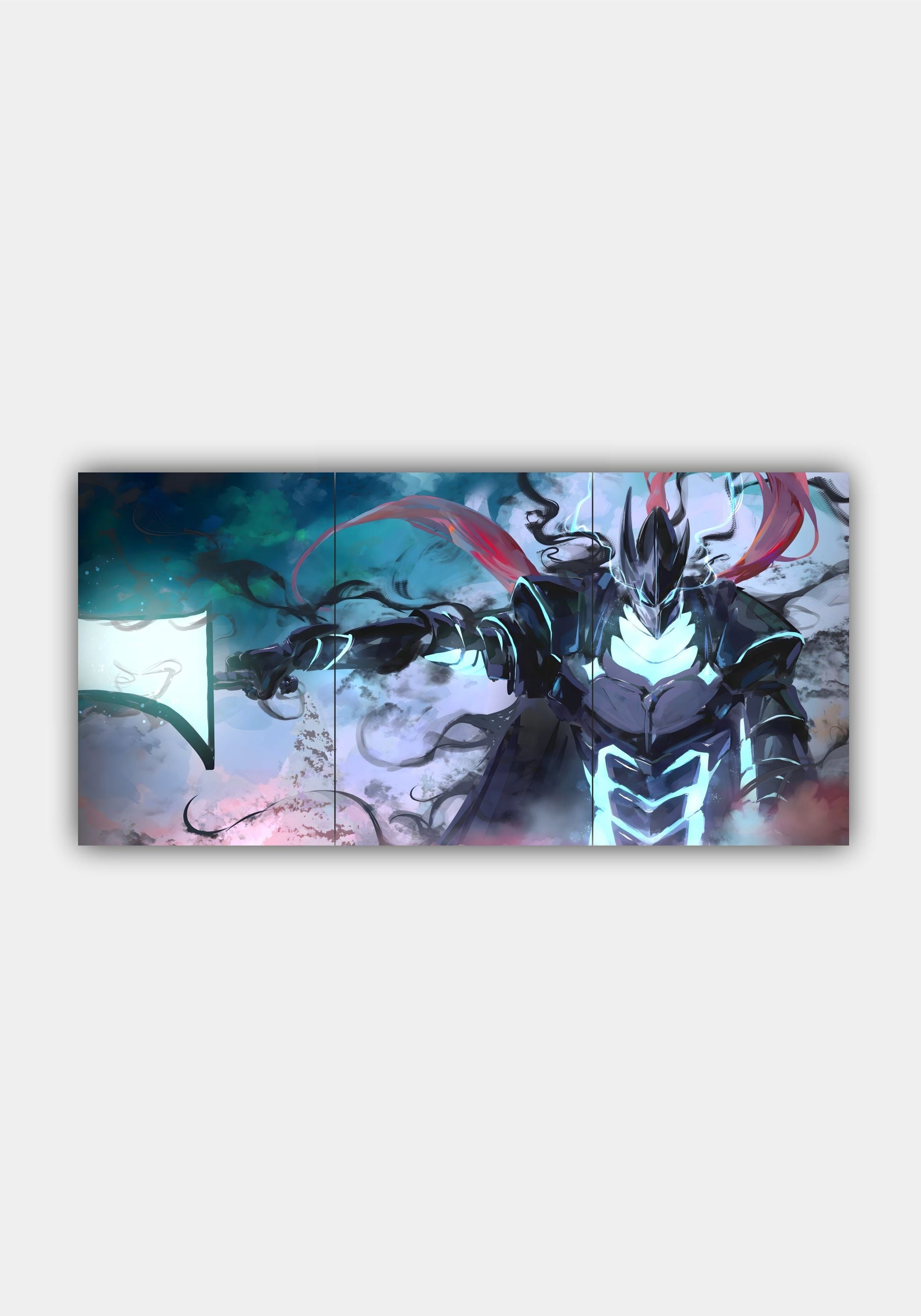 Solo Leveling Igris Shadow Soldier Split Design Poster – Dark Aesthetic Anime Wall Art PITSSTOP