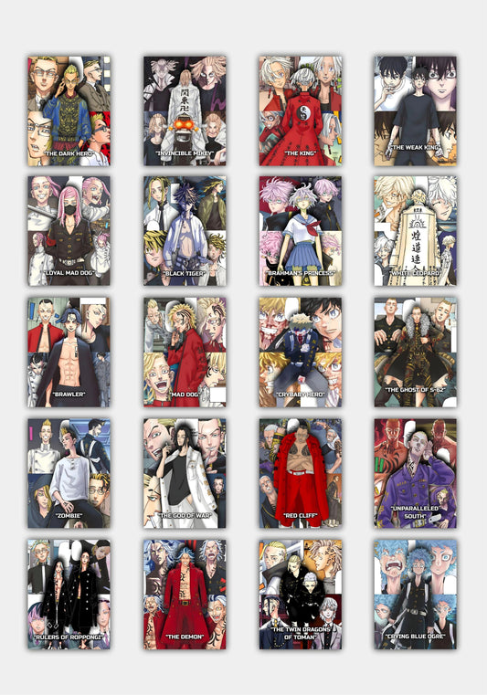 Tokyo Revengers Collage Poster – Mikey, Draken & Gang | Anime Wall Art for Otaku Rooms PITSSTOP