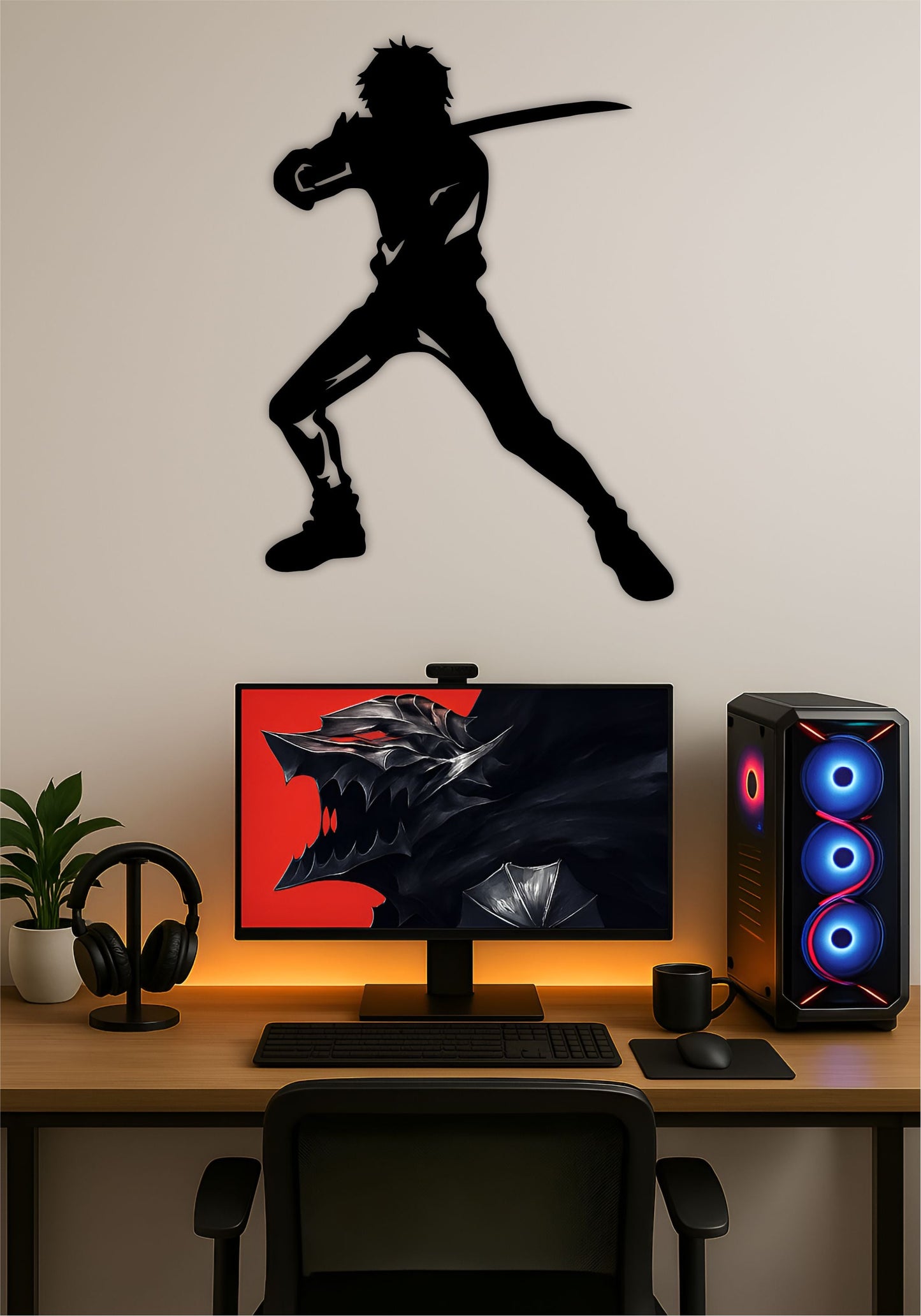 Yuta LED Wall Art – Jujutsu Kaisen Anime Light Sign Pitsstop