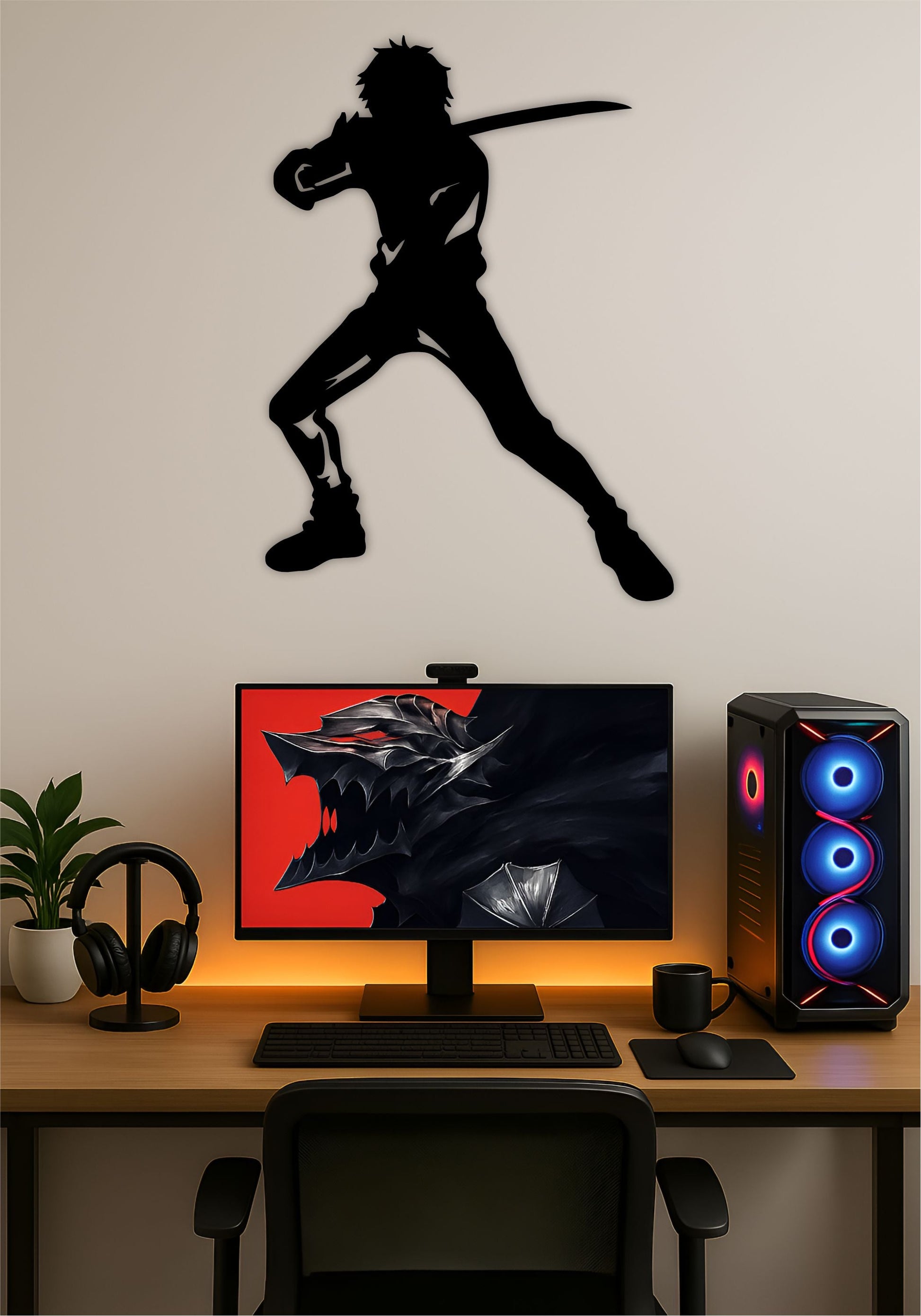 Yuta LED Wall Art – Jujutsu Kaisen Anime Light Sign Pitsstop