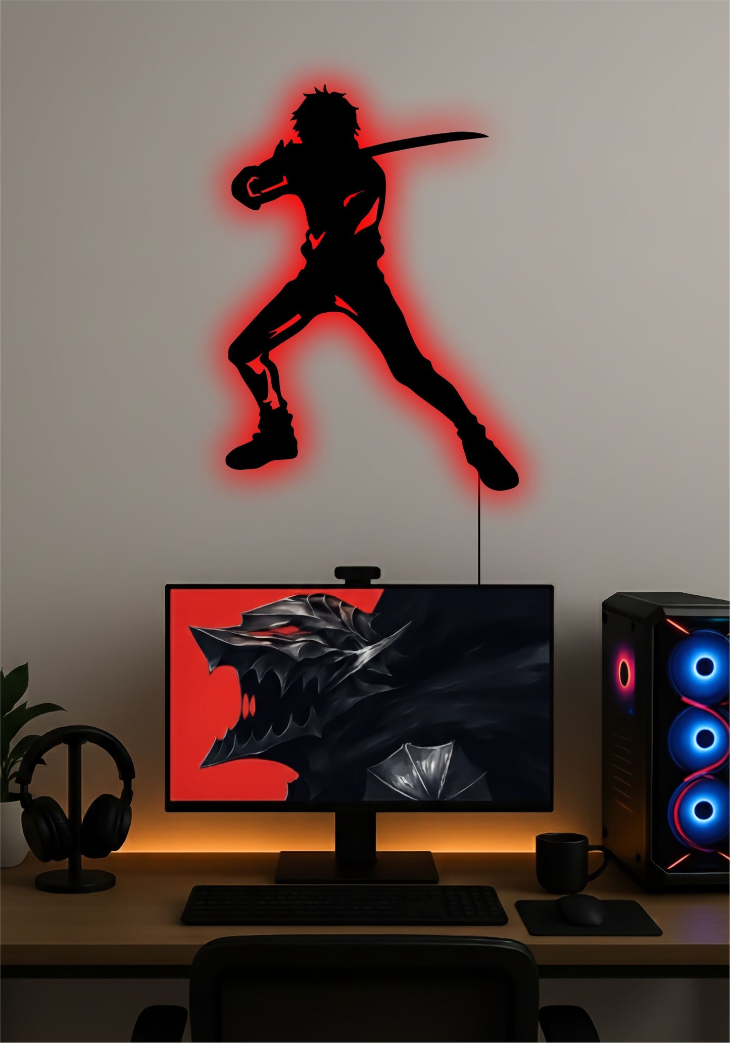 Yuta LED Wall Art – Jujutsu Kaisen Anime Light Sign Pitsstop