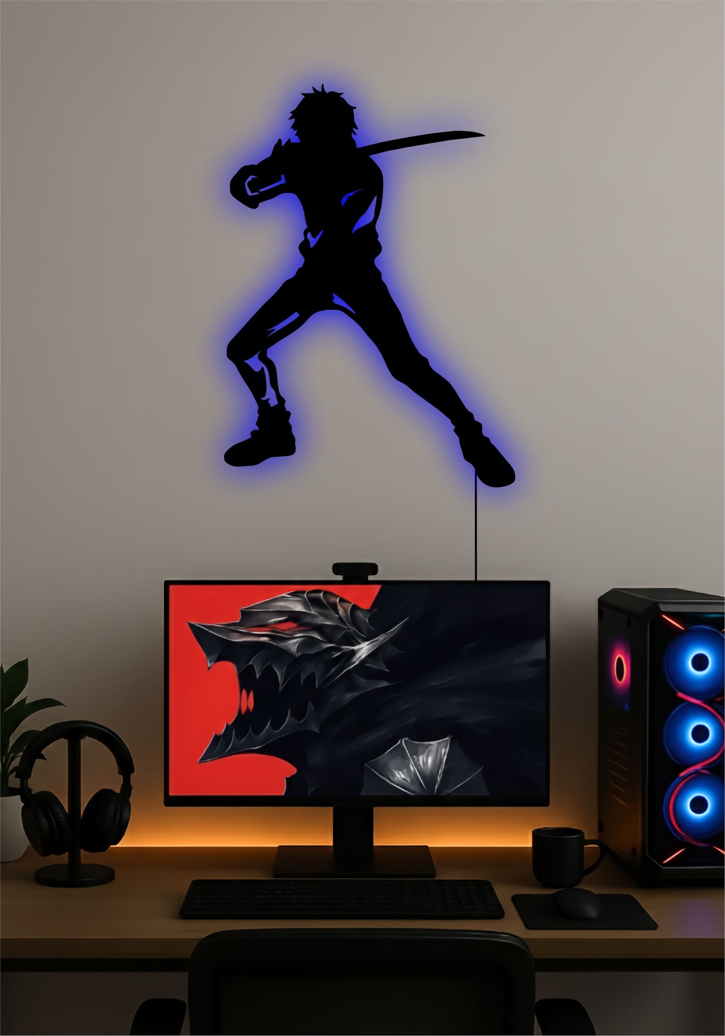 Yuta LED Wall Art – Jujutsu Kaisen Anime Light Sign Pitsstop