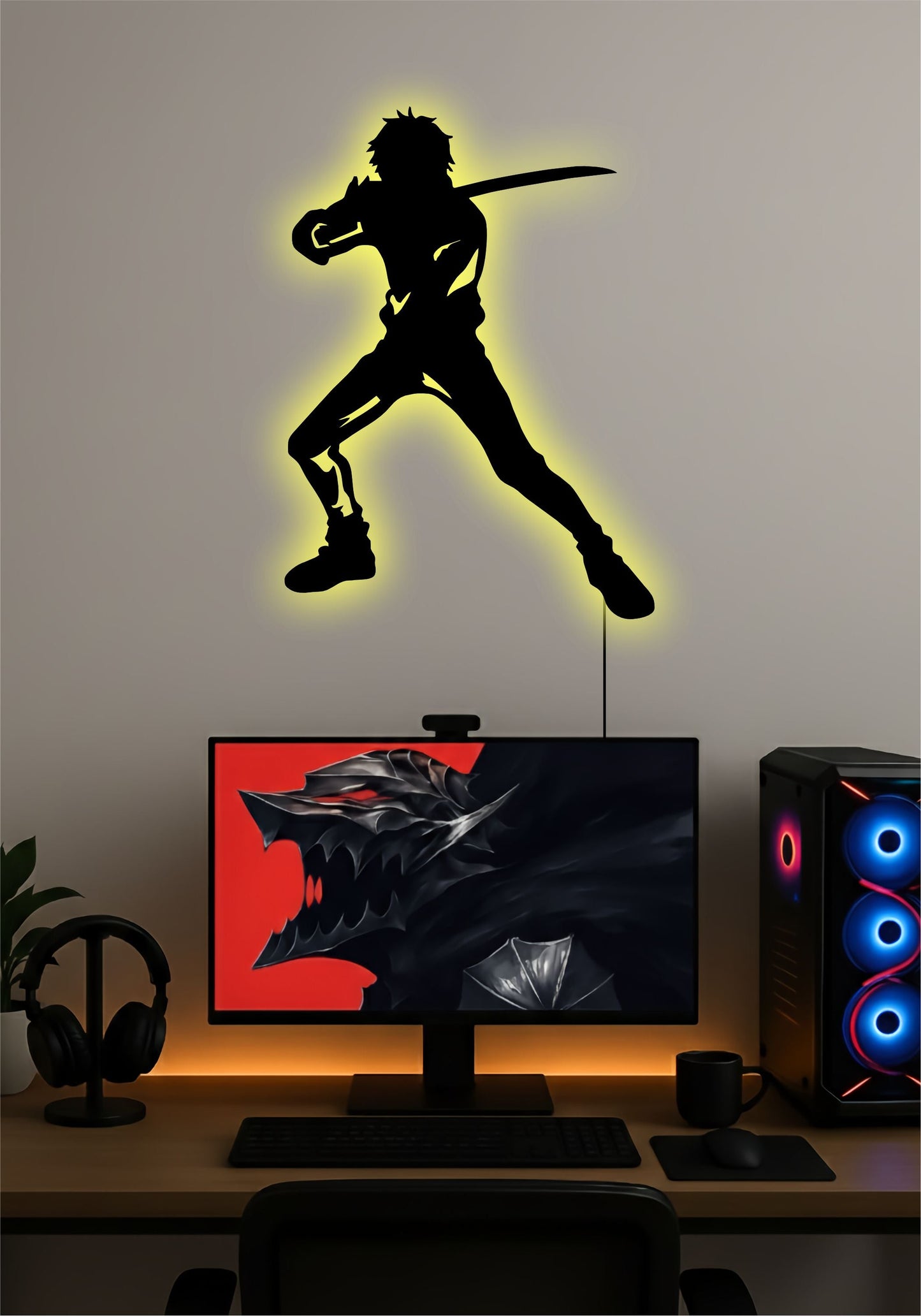 Yuta LED Wall Art – Jujutsu Kaisen Anime Light Sign Pitsstop