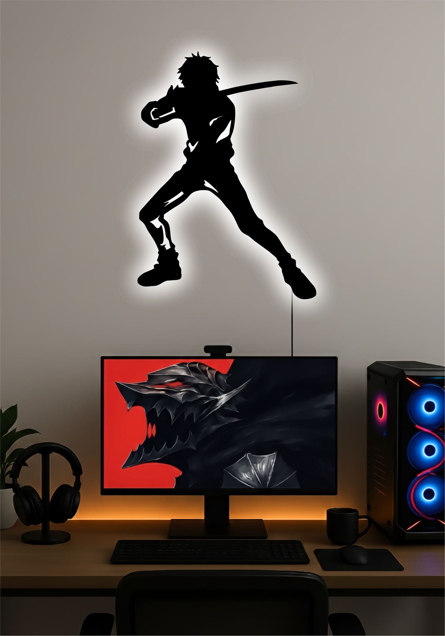 Yuta LED Wall Art – Jujutsu Kaisen Anime Light Sign Pitsstop