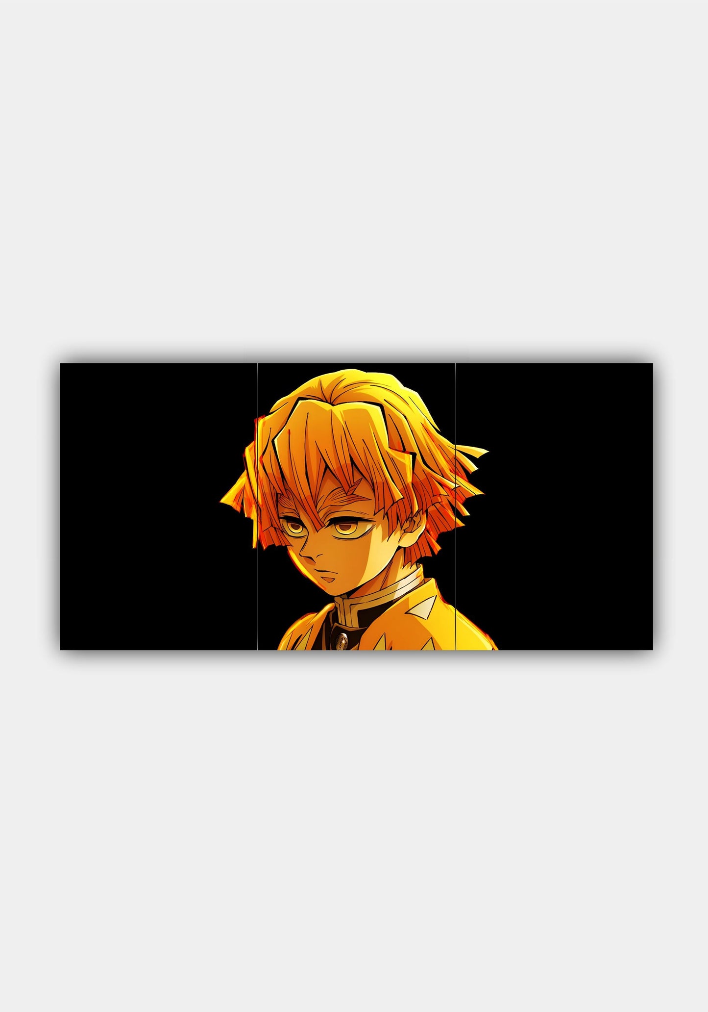 Zenitsu Agatsuma Demon Slayer Split Design Poster – Anime Wall Art PITSSTOP