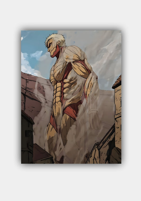 Armored Titan - Reiner Braun - AOT Anime Poster Wall Art Pitsstop.in