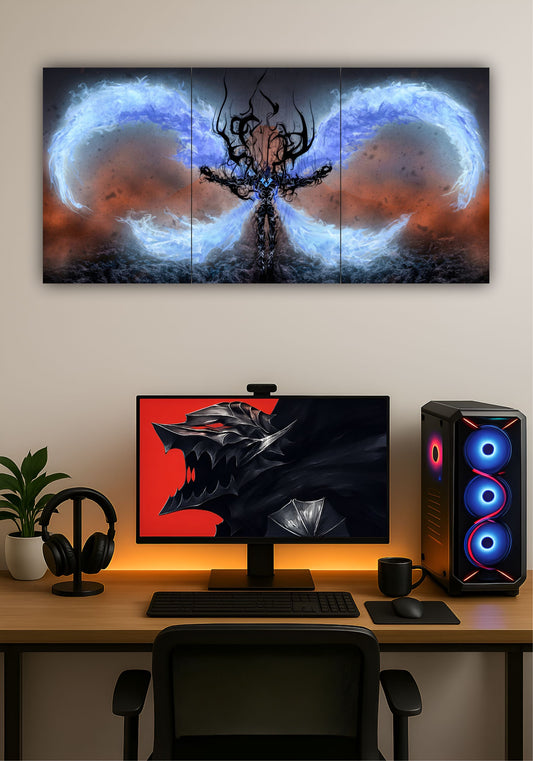 Beru Solo Leveling Ant King Split Design Poster – Premium Anime Wall Art PITSSTOP
